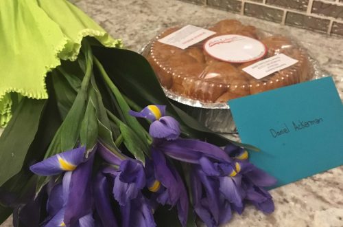 Flowers, Challah, and Card